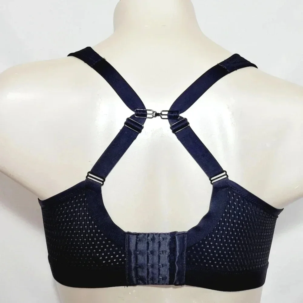 32G Felina 215152 Unity Unlined Wire Free‎ Sports Bra Black NWT - Picture 4 of 6